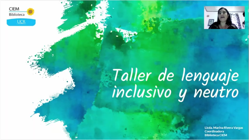 Imagen del taller de lenguaje inclusivo a estudiantes y personal administrativo de la UCR